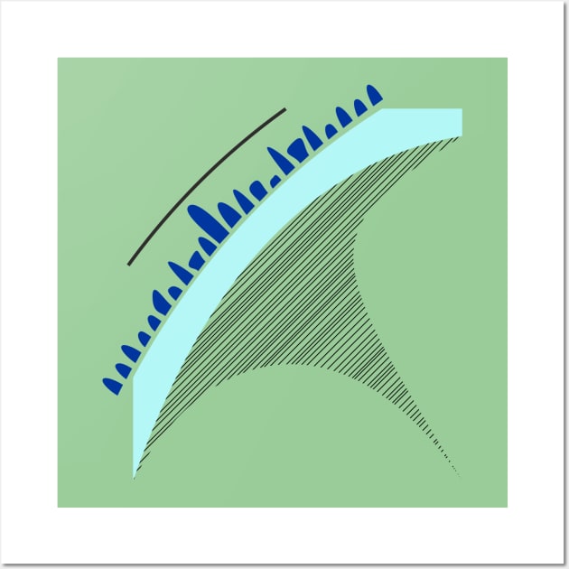 Abstract tornado in cartoon style. Wall Art by BumbleBambooPrints